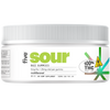 Container of sour-flavored product with 100% THC label