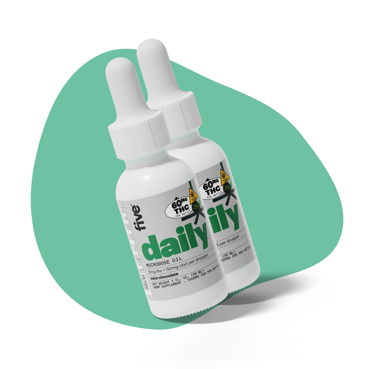 daily mint choco thc + cbd drops