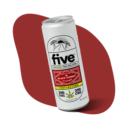 infuzed thc black cherry seltzers - Five THC Drinks – EnjoyFive.com