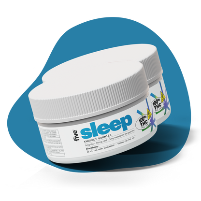 knockout sleep thc + cbd gummies